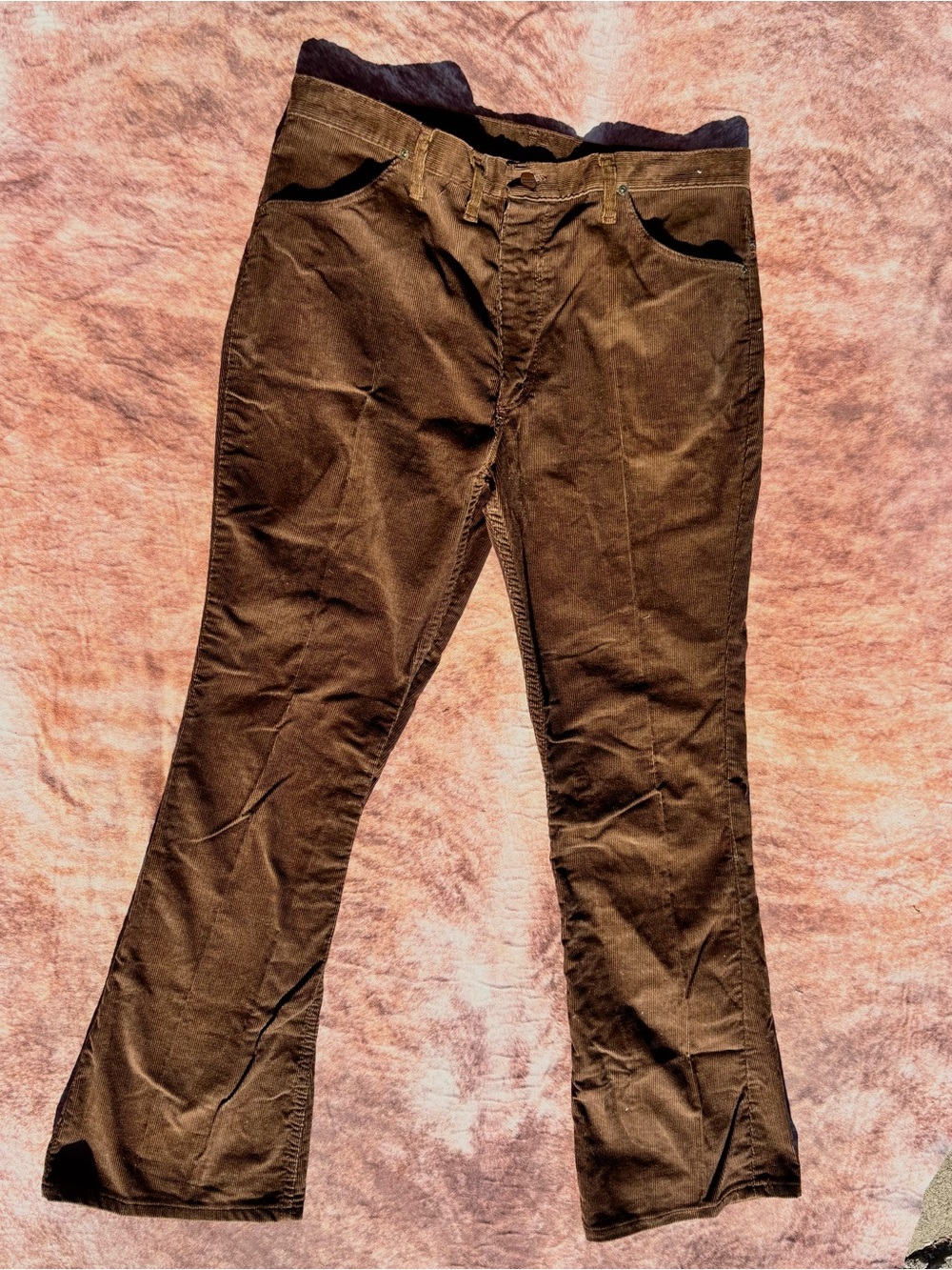 Wrangler Men's Dark Brown Corduroy Pants